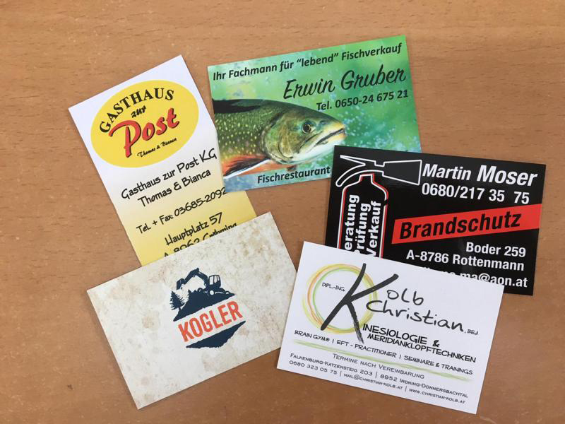 Visitenkarten